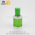 bouteille de parfum en aluminium rechargeable de brume de luxe vert en vaporisateur